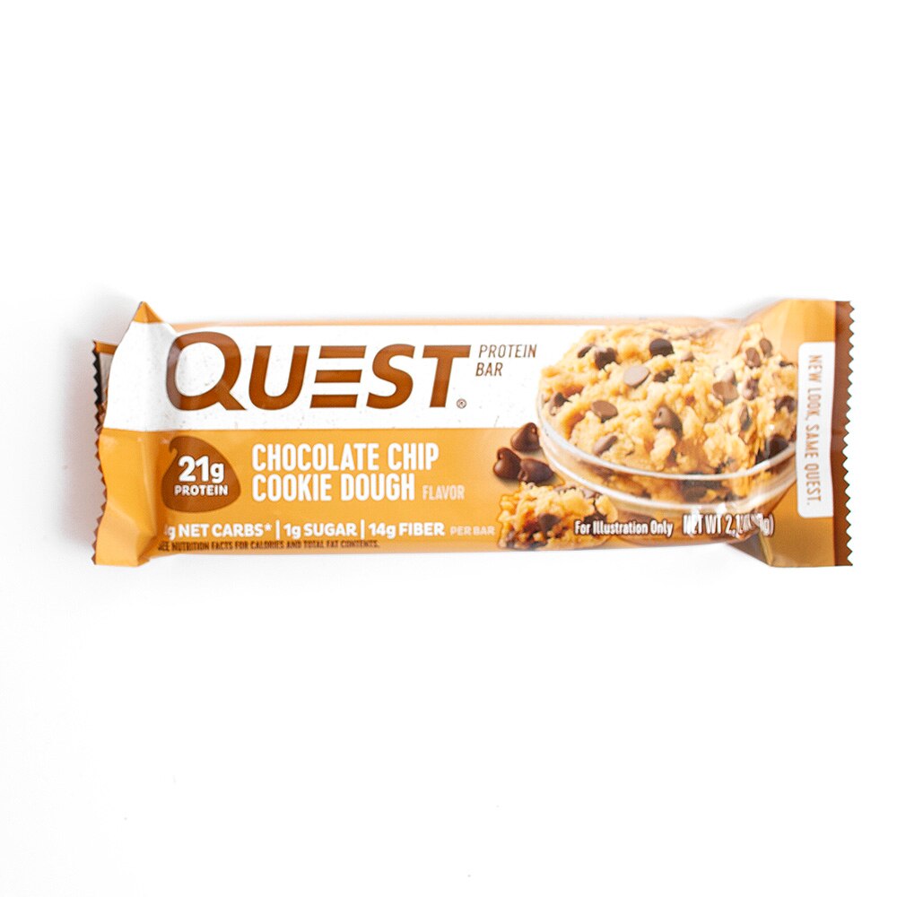 Protein, Food & Beverage, Quest, Bar, 2.12 ounce, 109525, Chocolate Chip Cookie Dough